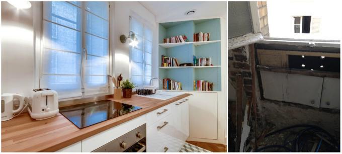 Smart odnushka with a bedroom and dressing room 25 m²: Before & After