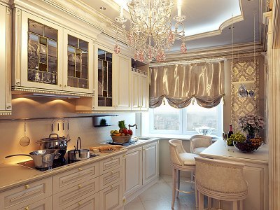 Photo of a stylish and very cozy kitchen