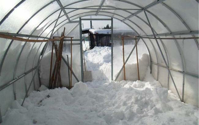 Does it make sense to throw greenhouse snow?