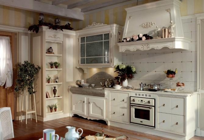 Kitchens made in Provencal style are distinguished by special grace