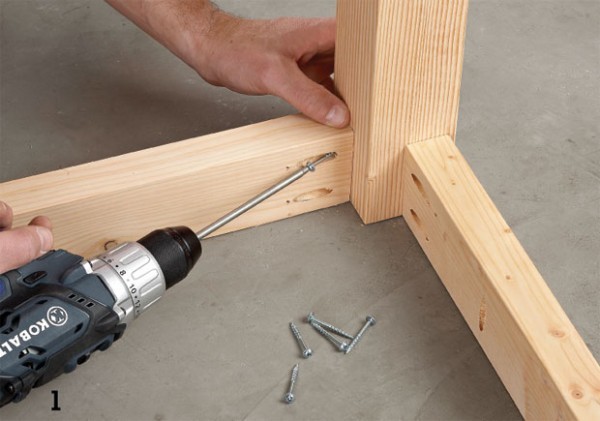 Use stainless self-tapping screws for wooden blocks