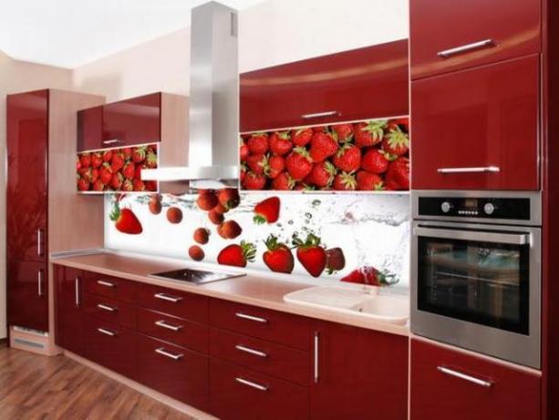 kitchen facades with photo printing