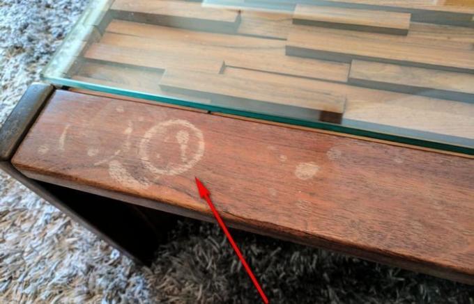  Getting rid of stains on wood furniture.