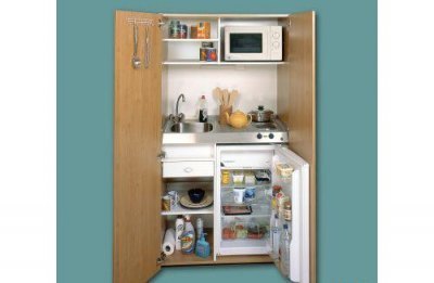 Compact office mini kitchen
