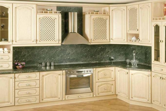 One of the design solutions for the appearance of a corner kitchen