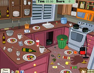 Still from the video game for children "Clean up the kitchen"