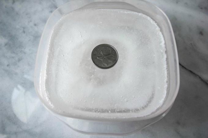 The method of "coins in the freezer"