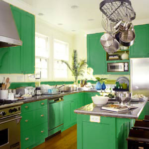 Original kitchen set in green