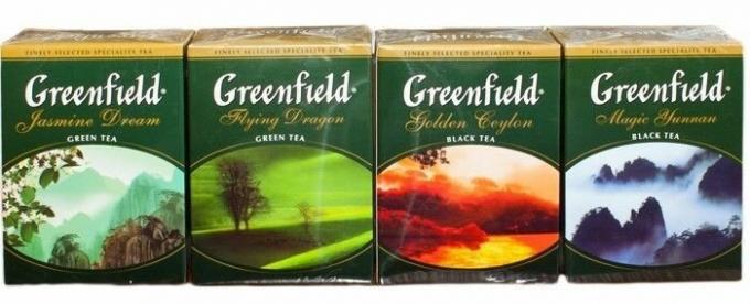 
Greenfield - tea from Russia.
