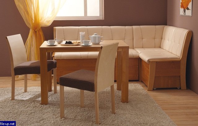Sofa with a berth for the kitchen "Etude"