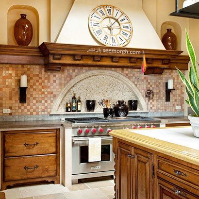 Antique kitchen interior gives a sense of calm and measuredness