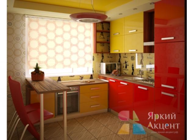 Combined kitchens (45 photos): how to make a yellow-red kitchen set with your own hands, instructions, photo and video tutorials