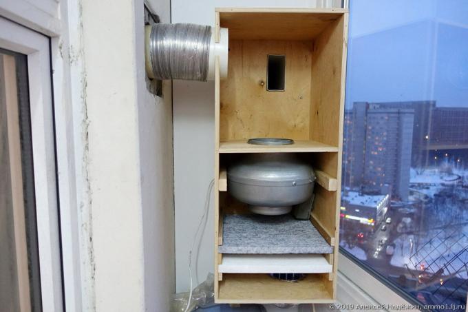 Homemade home ventilation. The second version