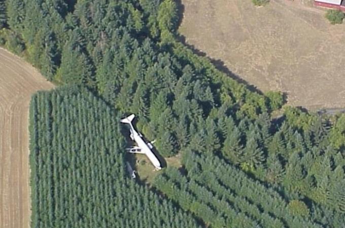 House-plane. View from above.